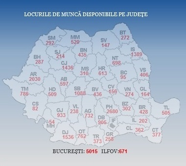ANOFM: Peste 29.500 de locuri de muncă sunt vacante la nivel naţional