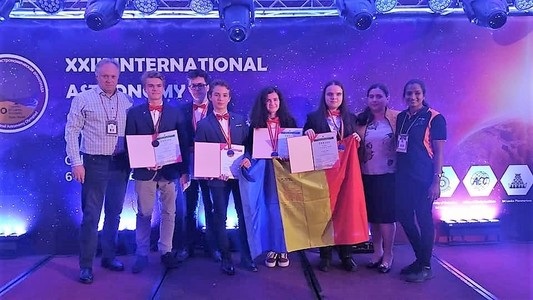 MEN: Echipa României a obţinut cinci medalii la Olimpiada Internaţională de Astronomie 2018