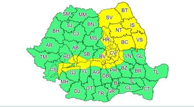 Meteorologii au prelungit codul galben de vânt puternic şi ninsori viscolite şi spulberate, până joi la ora 18.00