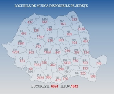 ANOFM: Peste 35.700 de locuri de muncă sunt vacante la nivel naţional