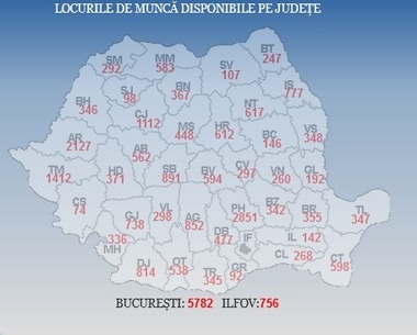 ANOFM: Peste 28.800 de locuri de muncă sunt vacante la nivel naţional