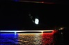 Tricolor pe Dunăre, în judeţul Mehedinţi. Chipul lui Decebal, sculptat în stâncă, a fost iluminat pe timp de noapte. FOTO