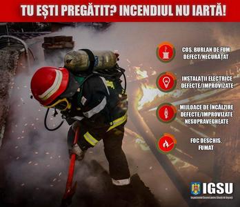 IGSU: Peste 1.000 de persoane au decedat în incendiile din ultimii 6 ani; aproape jumătate dintre victime au fost copii şi vârstnici. VIDEO