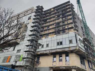 Noul corp de clădire de la Spitalul de Copii din Timişoara, finalizat până la sfârşitul acestui an. Ministrul Sănătăţii promite să aloce banii necesari. FOTO