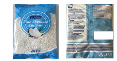 Lidl recheamă un lot întreg de fulgi de nucă de cocos în care s-a detectat dioxid de sulf, care poate provoca reacţii puternice la persoanele alergice
