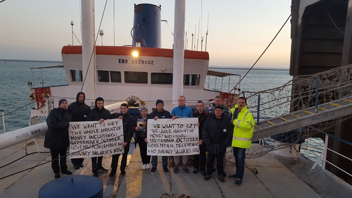 Marinarii de pe o navă reţinută în Portul Midia şi-au primit salariile după şase luni şi au fost repatriaţi