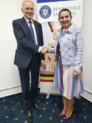 Vaccinarea, evaluarea tehnologiilor medicale şi problemele legate de controlul tutunului, abordate de ministrul Sorina Pintea în întâlnirea cu comisarul european pentru sănătate şi siguranţă alimentară