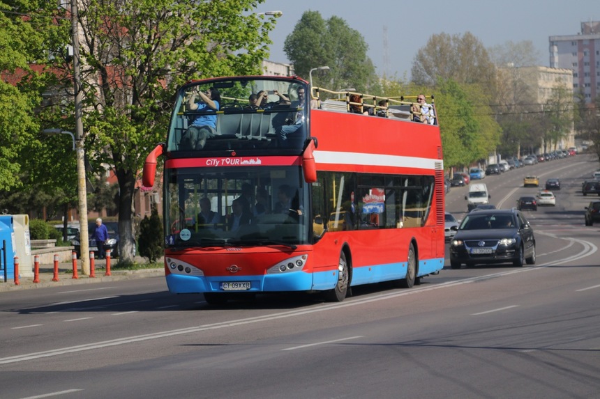Constanţa: Autobuzele etajate, reintroduse în circulaţie în minivacanţa de Paşte şi de 1 Mai
