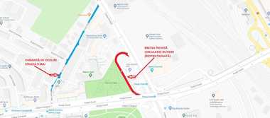 Primăria Capitalei anunţă că lucrările la Pasajul Grant continuă; de miercuri se închide circulaţia pe breteaua de coborâre pe Calea Giuleşti spre Pasajul Basarab