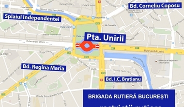 Restricţii de trafic în Capitală, unde are loc "Dinner in the Sky" şi un marş cu biciclete