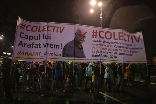 Marş pentru comemorarea a patru ani de la incendiul din Colectiv, în Bucureşti; unii participanţi au cerut demisia lui Raed Arafat - FOTO, VIDEO