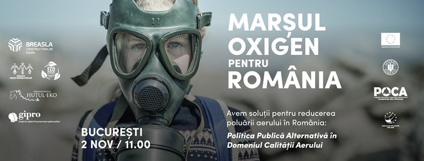 Zeci de persoane au participat la Marşul Oxigen pentru România, în Capitală - VIDEO