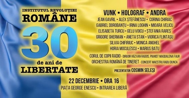 UPDATE - Mai multe grupuri civice contestă concertul organizat de Institutul Revoluţiei Române pe 22 decembrie: O jignire adusă memoriei eroilor martiri ai Revoluţiei/ Silvia Chifiriuc afirmă că organizatorii au anulat evenimentul