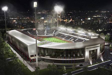 Primăria Iaşi anunţă că oraşul va avea un stadion modern, de 15.000-20.000 de locuri, contractul de proiectare fiind semnat de edilul Mihai Chirica