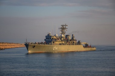 Nava militară românească  „Viceamiral Constantin Bălescu", care a preluat comanda grupării navale permanente a NATO de luptă contra minelor, pleacă luni în misiune 