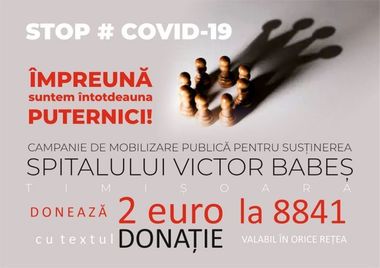 Strângere de fonduri pentru Spitalul de Boli Infecţioase din Timişoara