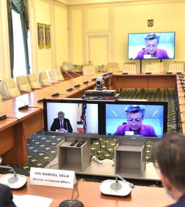 Marcel Vela, videoconferinţă cu Ylva Johansson, comisar european pentru Afaceri Interne, pe tema Covid 19