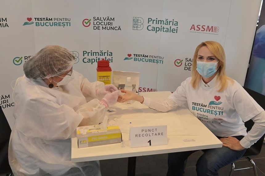 Primăria Capitalei a lansat cel de-al doilea program de testare pentru coronavirus, fiind vizate 10.500 de persoane/ Proiectul se derulează la Arena Naţională