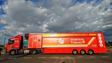 O unitate de terapie intensivă mobilă pentru pacienţii cu COVID- 19 a ajuns la Galaţi - FOTO, VIDEO