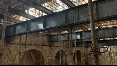 Constanţa: Grinzile construite de Anghel Saligny la Cazinou arată ca noi după mai bine de 100 de ani. Acestea vor putea fi admirate de vizitatori după terminarea lucrărilor - FOTO