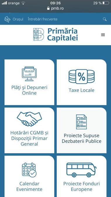 Primăria Capitalei a lansat noul site al instituţiei, prin intermediul căruia pot fi făcute plăţi online, pot fi depuse cereri sau poate fi verificat stadiul rezolvării solicitărilor