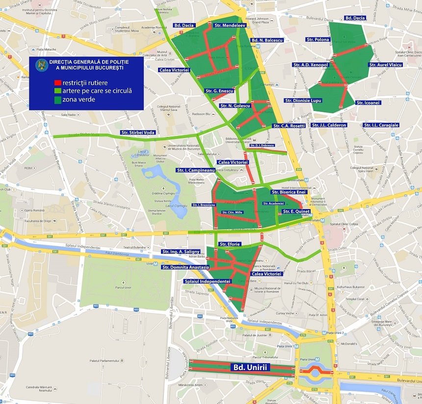bulevardul libertatii harta Zone de promenadă instituite sâmbătă şi | News.ro