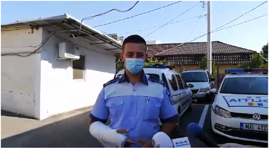 Buzău - Agentul lovit cu maşina de o şoferiţă  pe care o urmărea în trafic:  A fost intenţie clară, sută la sută, de a mă lovi - FOTO, VIDEO