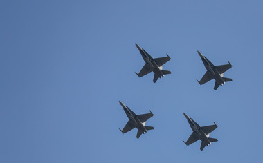 Avioane Hornet canadiene revin la Mihail Kogălniceanu pentru misiuni de Poliţie Aeriană 