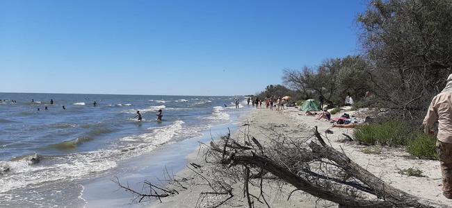 Administraţia Rezervaţiei Biosferei Delta Dunării: Peste 300 de vizitatori pe plaja sălbatică Perişor, aflată în zona protejată, care nu au respectat normele de vizitare şi au lăsat deşeuri - FOTO
