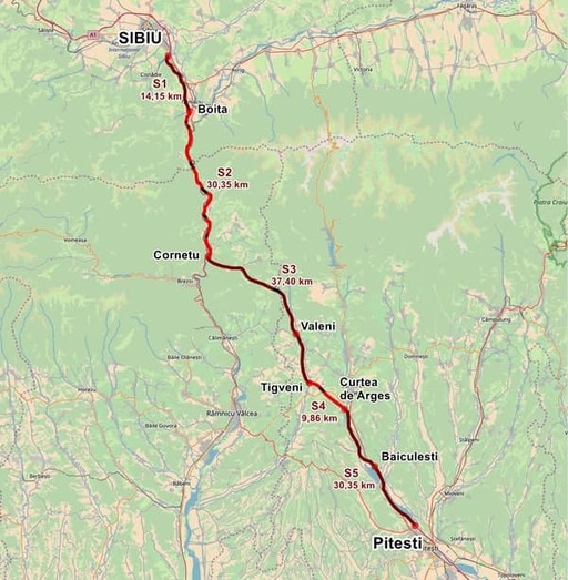 UPDATE - Orban a anunţat că începe licitaţia pentru semnarea contractului pentru tronsonul 3 al Autostrăzii Piteşti - Sibiu 