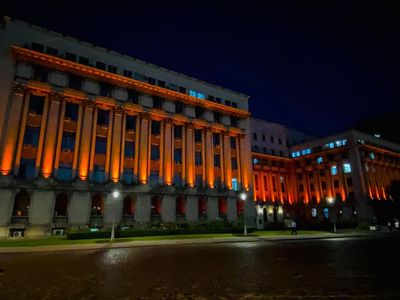 Clădirea Ministerului Afacerilor Interne, iluminată în portocaliu, de
Ziua Mondială a Siguranţei Pacientului

