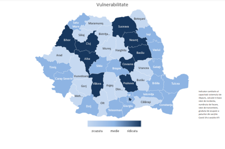 Raport coronavirus pentru săptămâna 14 – 20 septembrie: 32.8% dintre cazuri s-au înregistrat în Bucureşti, Iaşi, Cluj, Timiş şi Suceava/ În 11 judeţe sunt mai mult de 100 de cazuri la 100.000 de locuitori, iar în 15 judeţe tendinţa este de creştere