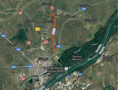 Asociaţia Pro Infrastructură: Drumul de legătură de la Giurgiu dintre DN 5 şi podul peste Dunăre spre Bulgaria bate pasul pe loc/ Lucrările ar fi trebuit să înceapă în primăvară, Ministerul Transporturilor şi CNAIR nu au emis autorizaţia de construire