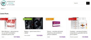 Pe site-ul Prefecturii Capitalei, la secţiunea „situaţii de urgenţă” apare o trimitere la un site cu produse naturiste pentru sănătate, inclusiv destinate îmbunătăţirii vieţii sexuale | FOTO