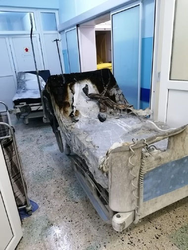 Incendiu la Spitalul Judeţean Piatra Neamţ - Imagini din cele două saloane afectate de incendiu - FOTO