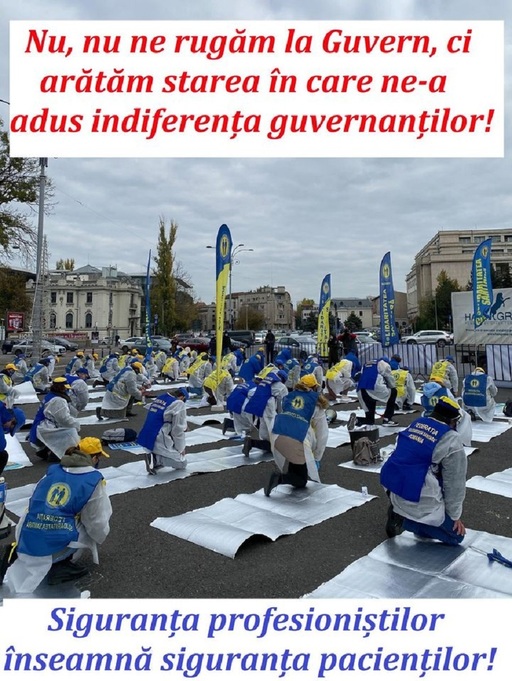 UPDATE - Sindicaliştii de la „Solidaritatea Sanitară” protestează din nou joi în Piaţa Victoriei. Care sunt revendicările lor / Federaţia Sanitas pichetează Palatul Parlamentului - VIDEO