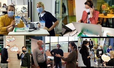 Actori ai Teatrului Naţional din Bucureşti, voluntari la un call center al Direcţiei de Sănătate Publică