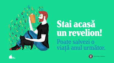 Mesajul Ministerului Sănătăţii: Stai acasă revelionul acesta! Vei ajuta să scadă riscul răspândirii COVID-19 şi vei ajuta personalul medical din prima linie să respire
