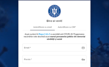 UPDATE - STS: Platforma de programare pentru vaccinarea anti-COVID este în curs de actualizare, nu s-a blocat din cauza numărului mare de accesări/ Procedura s-a încheiat, platforma poate fi accesată la nivel naţional