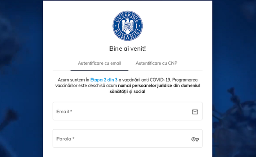 UPDATE - STS: Platforma de programare pentru vaccinarea anti-COVID este în curs de actualizare, nu s-a blocat din cauza numărului mare de accesări/ Procedura s-a încheiat, platforma poate fi accesată la nivel naţional