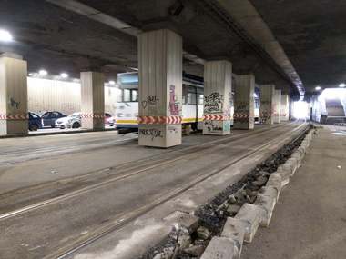 Nicuşor Dan: Se lucrează în Pasajul Piaţa Victoriei pentru realizarea unei staţii de tramvai. Obiectivul e să realizăm o integrare cât mai bună a diverselor mijloace de transport public | FOTO 