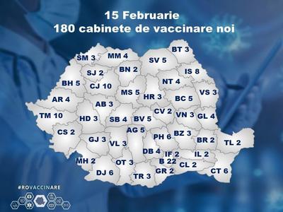Comitetul de coordonare a vaccinării: 180 de cabinete de vaccinare vor deveni operaţionale pentru vaccinarea cu AstraZeneca/ Imunizarea cu acest vaccin începe în 15 februarie