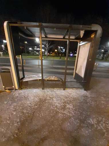 Poliţia Locală Bucureşti a evaluat pagubele în urma protestului: Patru staţii STB vandalizate, costul fiind de aproximativ 32.000 euro - FOTO