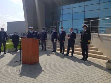 Poliţia de Frontieră are o dronă de mari dimensiuni pentru supravegherea graniţei maritime. Bode: Este un sistem complex de supraveghere care va inspecta zona de coastă a Mării Negre - VIDEO
