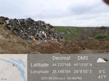 Comuna Comana, amendată cu 150.000 de lei, după ce comisarii de mediu au descoperit un depozit ilegal de deşeuri care a afectat o suprafaţă de 1,5 hectare de teren / S-a făcut şi plângere penală

