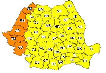UPDATE -Avertizări meteorologice de caniculă în toată ţara. La munte, în Dobrogea, Moldova, local în Oltenia, Muntenia şi Transilvania, furtuni/Joi şi vineri, valul de căldură cuprinde toată ţara/ Cod roşu de temperaturi extreme în 7 judeţe / Anunţul MS