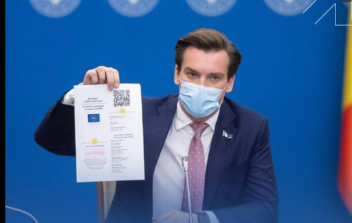 Andrei Baciu anunţă că au fost emise 340.000 de certificate digitale, 97% pentru persoane vaccinate

