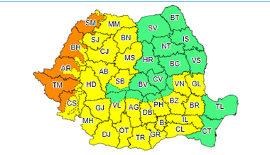 Meteorologii anunţă un val de căldură – Până miercuri seară, este cod galben şi cod portocaliu de caniculă în 30 de judeţe /Temperaturile vor ajunge la 39 de grade