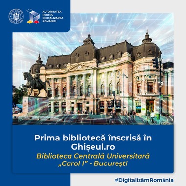 Platforma Ghişeul.ro s-a interconectat cu sistemul informatic al Bibliotecii Centrale Universitare "Carol I" din Capitală, biblioteca devenind prima din ţară care acceptă plăţi online pentru eliberarea permisului de acces şi pentru reînnoirea vizei