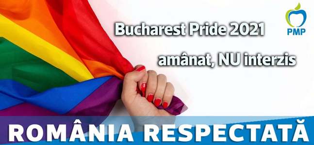 După AUR, şi PMP cere amânarea marşului „Bucharest Pride”: Este o provocare la adresa creştinilor înainte de Adormirea Maicii Domnului